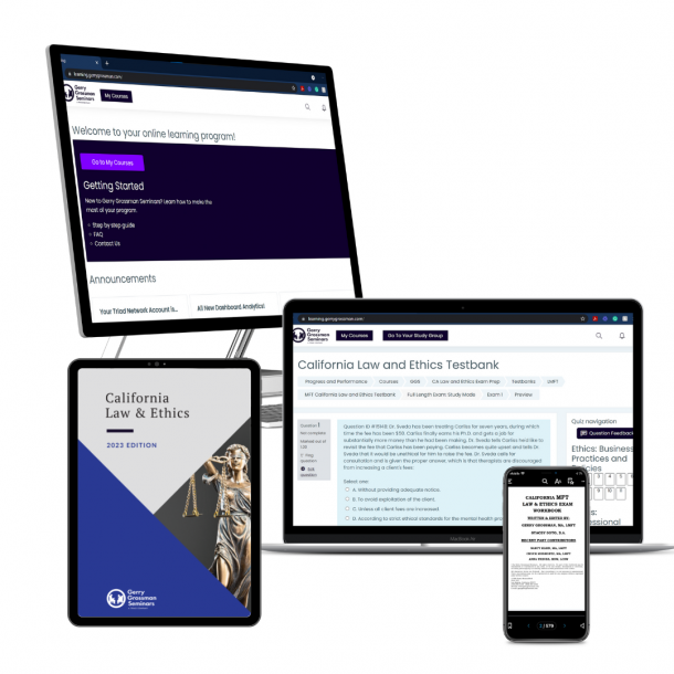 LCSW California Law and Ethics Exam Prep Self-Study Course