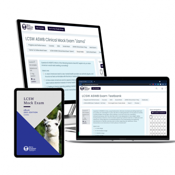 LCSW ASWB Practice Exam + Clinical Testbank Bundle