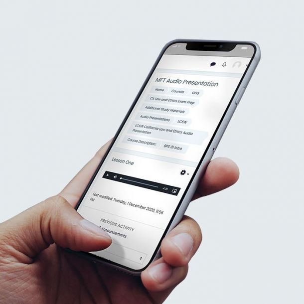 MFT California Clinical Exam Audio Presentations